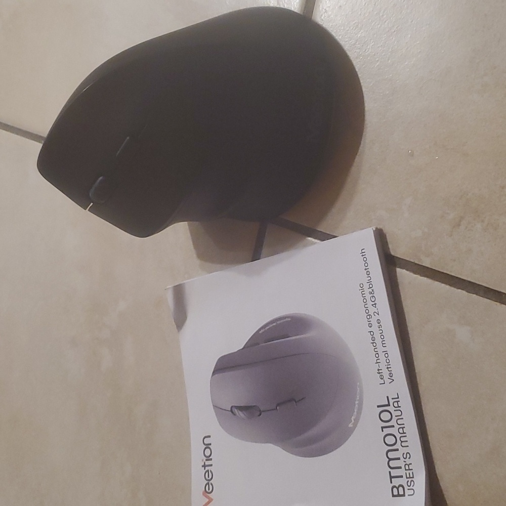 Meetion BTM010L Left Handed Computer Mouse Black